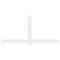 Ekena Millwork Eugene Architectural Grade PVC Gable Bracket, 108"W x 49 1/2"H x 2"D x 6"F, 11/12 Pitch GBP108X50X0206EUG00 - alternate 4